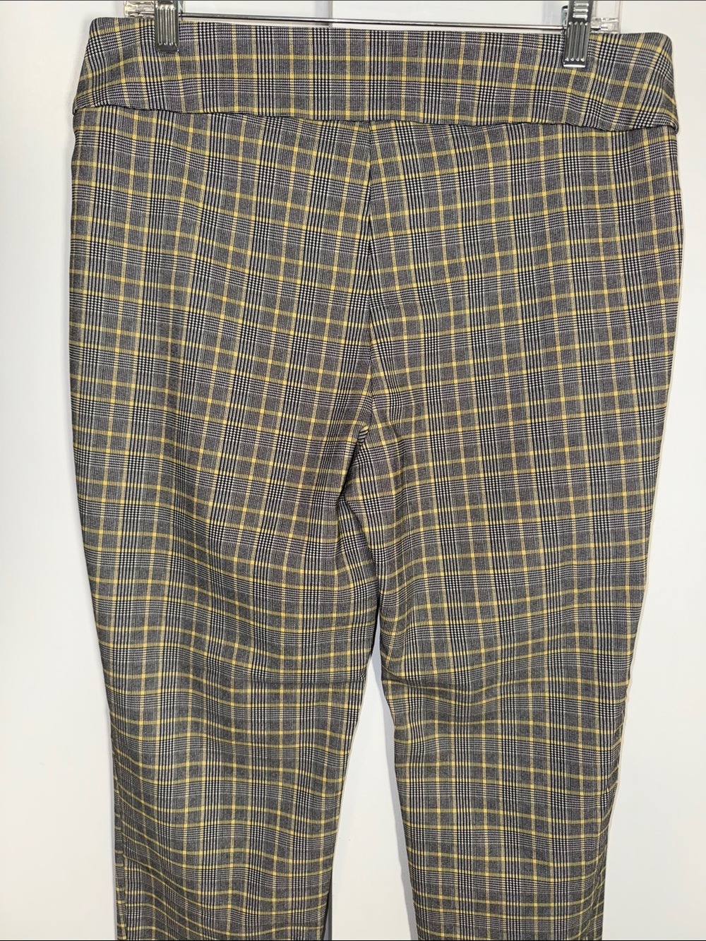 Counterparts Plaid Pants Black & Yellow Windowpane Print Women’s L Large - Picture 4 of 8